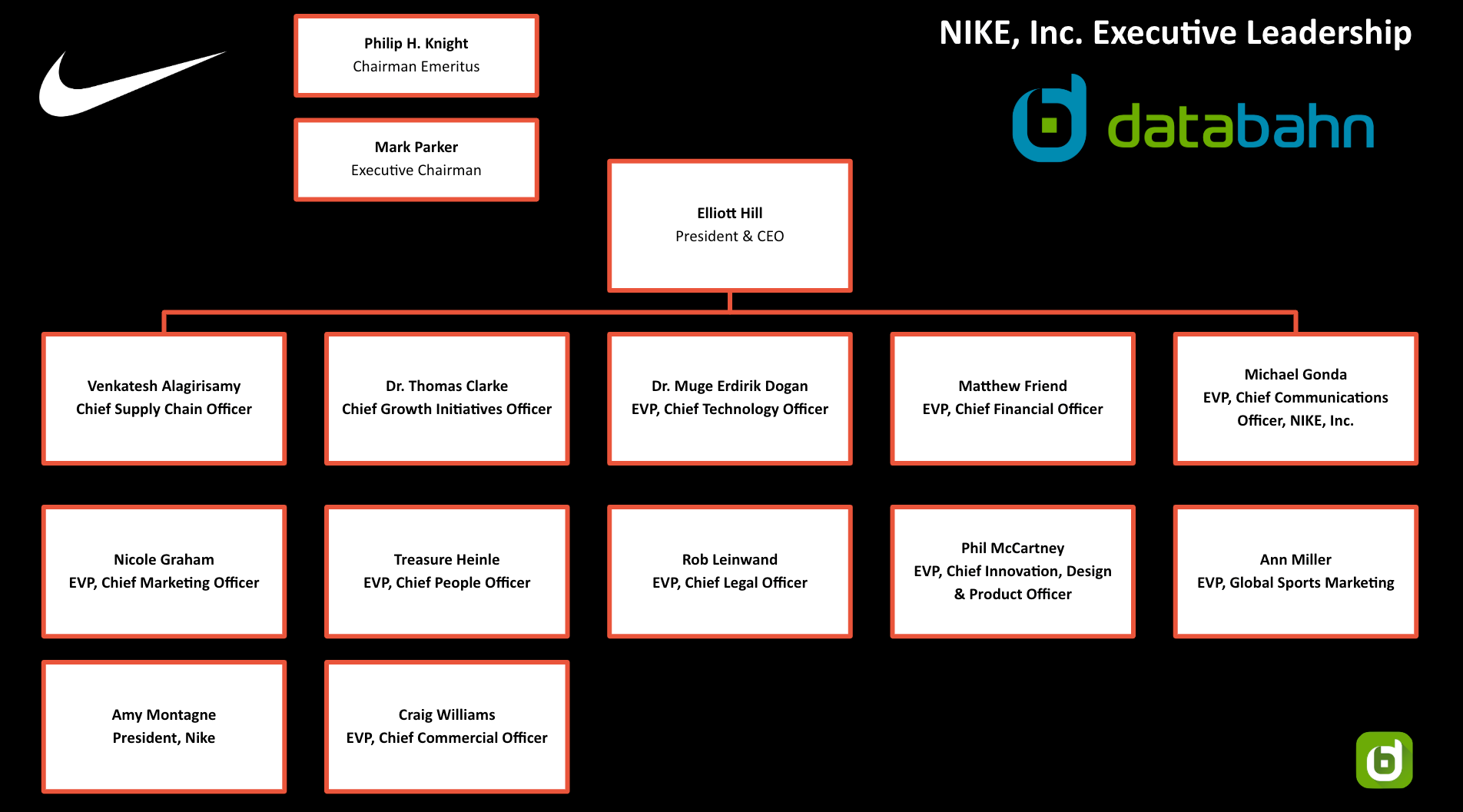 nike organizational structure