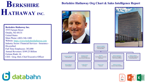 Berkshire Hathaway Org Chart & Sales Intelligence Report cover