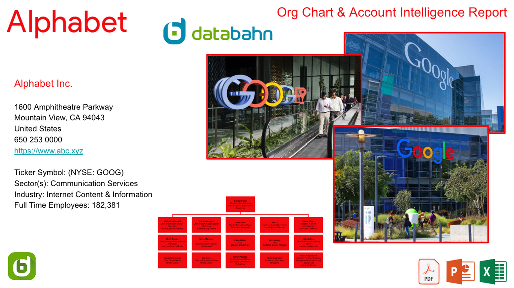 Alphabet Org Chart & Account Intelligence Report cover