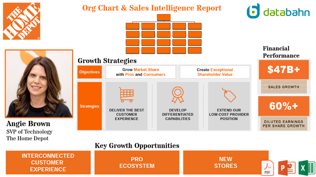 Home Depot Org Chart & Sales Intelligence Report cover by databahn