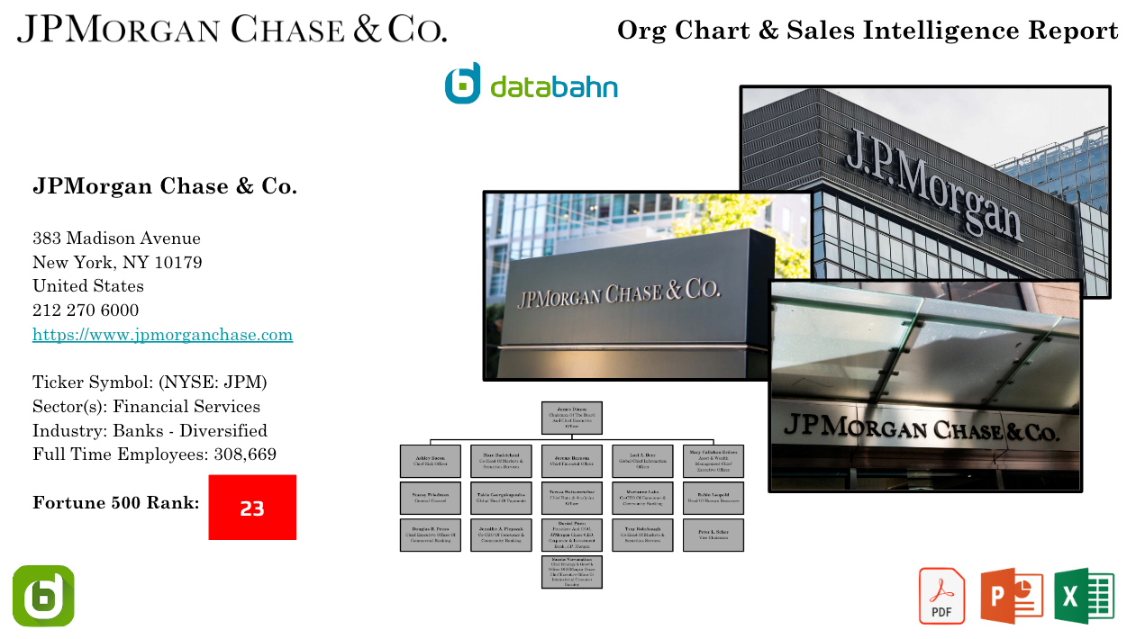 Chase Org Chart and Sales Intelligence Databahn